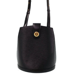 Louis Vuitton Epi Leather Cluny Shoulder Bag Black
